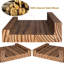 Ensemble de 4 tablettes flottantes fabriquées à la main en bois de pin naturel pour fixation et organisation