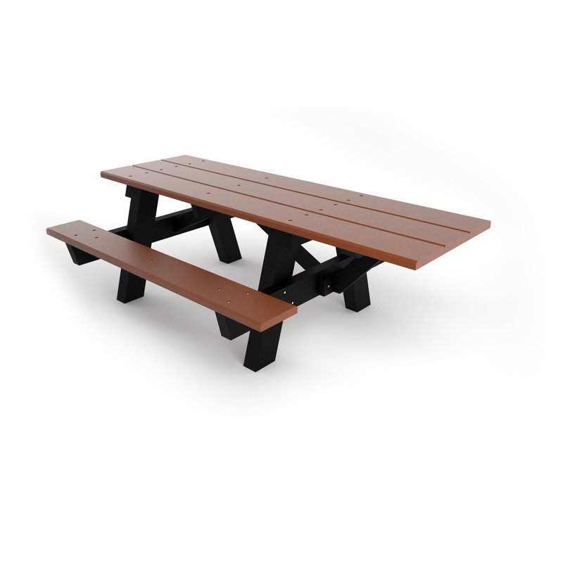 Table à cadre en A Montelongo ADA, Aucun, Brun