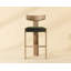 Horton Upholstered Stool with Solid Wood Frame