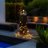 38.58"H Metal Modern LED Fountain With Butterflies