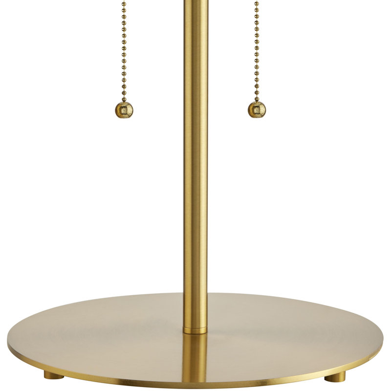 Gold Steel Table Lamp with Pull Chain Switch