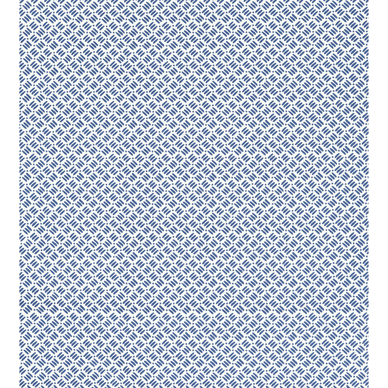 Tissu à imprimé floral Flora Dash and Dot, Marin