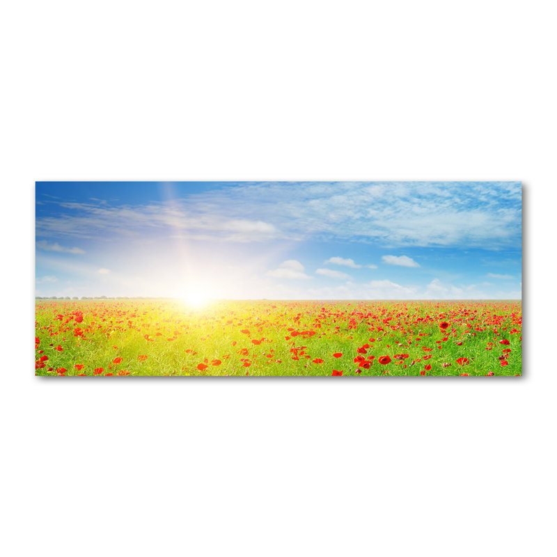 Field Of Poppies - Wrapped Canvas Print