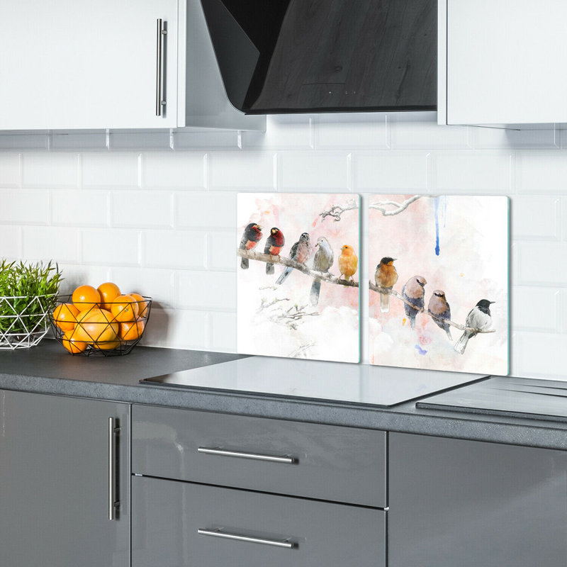 Mckesson Tempered Glass Birds Chopping Board, 52cm x 40cm