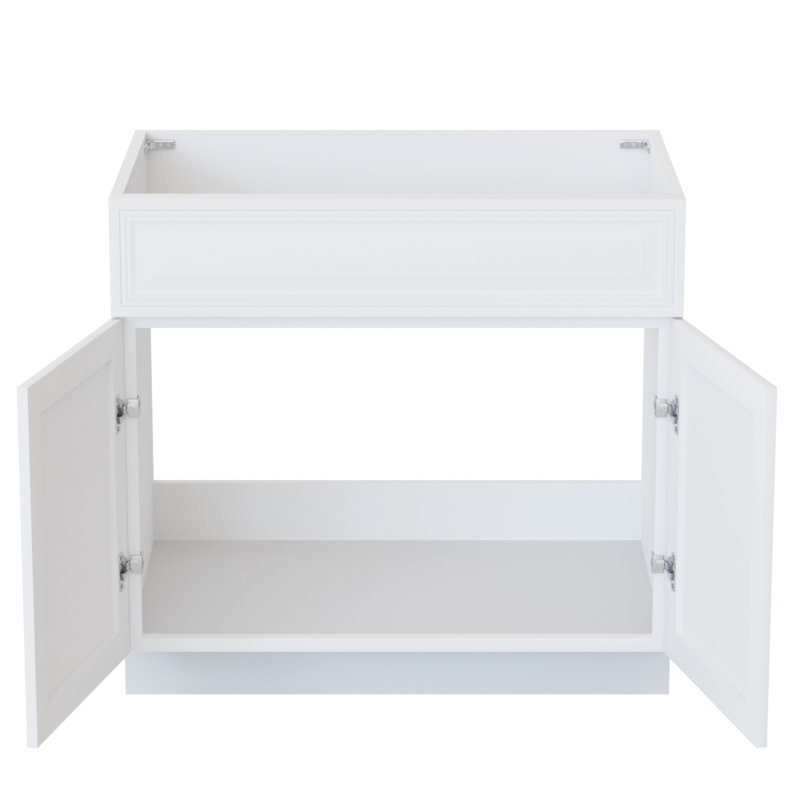 36" Antique White Bathroom Vanity Base Only