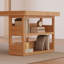 Bureau rectangulaire en bois massif Burlywood-1940308521