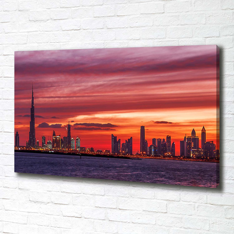 Sunset Dubai - Wrapped Canvas Print