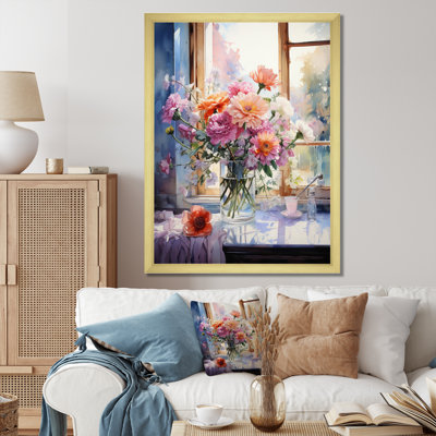 Damarae " Bathroom Fresh Florals " Color Photography Print