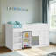 Liston Kids Midsleeper with Wardrobe Bedroom Set