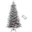 Arbre de Noël artificiel enneigé 7,5 pi
