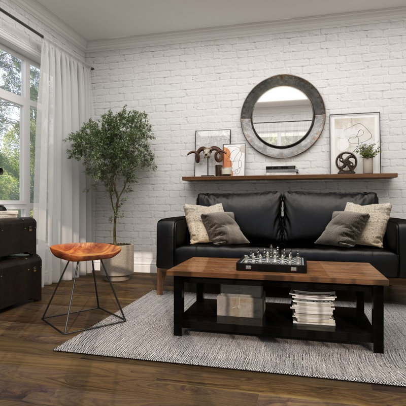 Monticello Solid Wood Accent Stool