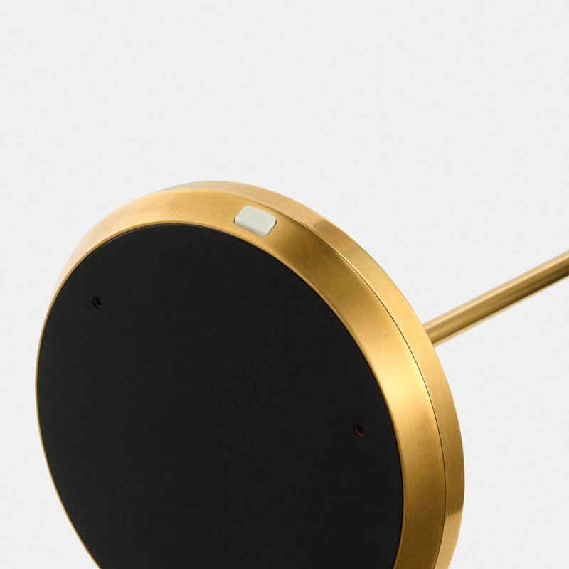 Nevis Medium Rechargeable Floor Lamp, Antique Brass