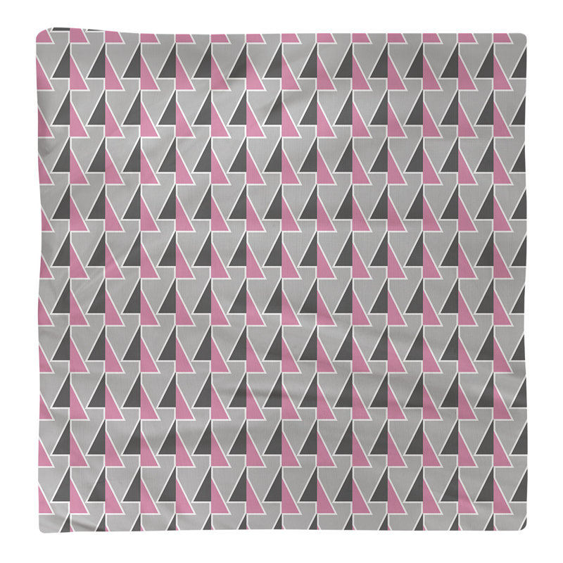 Serviette de table en coton à motif de flèches déplacées, H 0,1 po x l 22 po x P 22 po, Rose, Croisé en coton