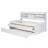 Twin Size Wooden Captain Bed With Built-In Bookshelves,Three Storage Drawers And Trundle
