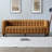 Faux Leather Square Arms Sofa-1820623969