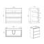 Armoire de plancher SANS lavabo, avec trois tiroirs, pré-assemblée-408383699