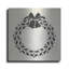 The Holiday Aisle® «Wreath 1» par Tis the Season, art mural en métal-2073373078