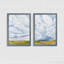 «Ocean Eye I» par Vincent Van Gogh - ensemble de 2 reproductions d'art encadrées-1445694706-1445694697-1445716738