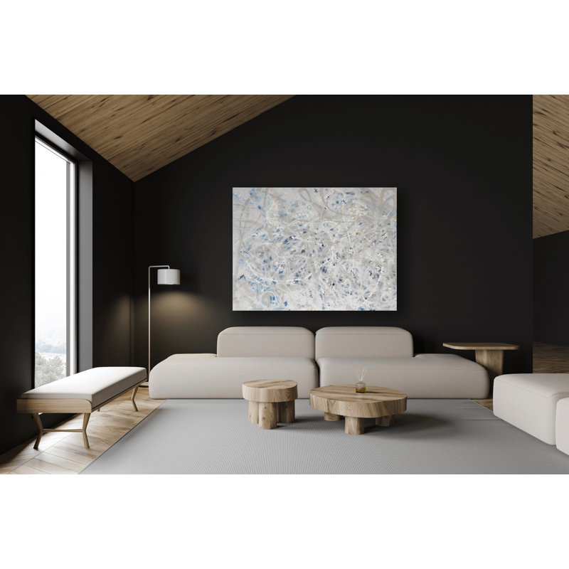 Thé - reproduction d'art sur toile, Toile encadrée noire, H 21,5 po x l 25,5 po x P 1,75 po