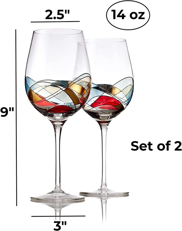 Modern 6 Piece 108 oz. All Purpose Wine Glass Set