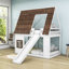 Lit superposé simple au-dessus de simple avec glissoire Maellys Kids