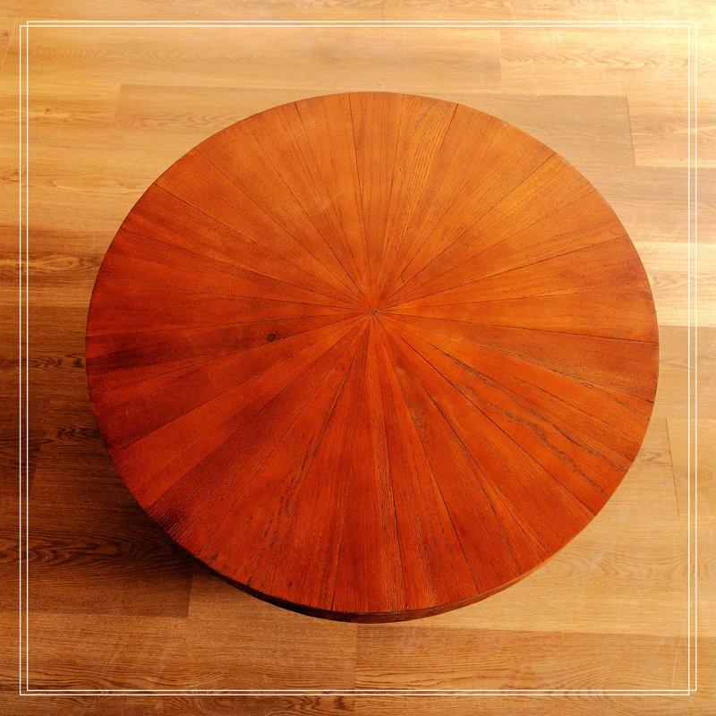 Table basse Ekansh, H 17,72 po x l 31,5 po x P 31,5 po, Brun
