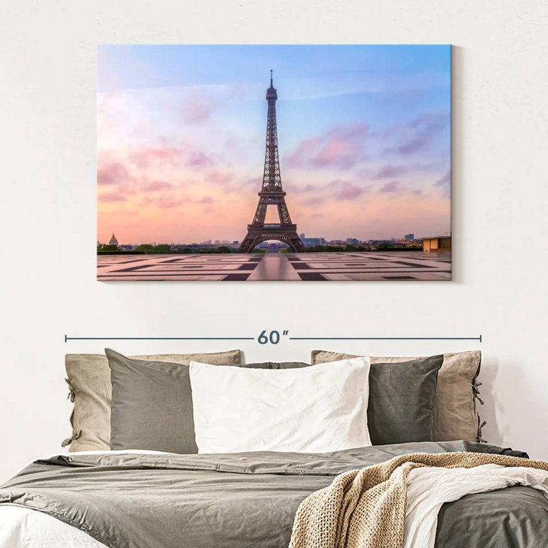 Lilie Eiffel Tower Sunrise, 34" H x 51" W