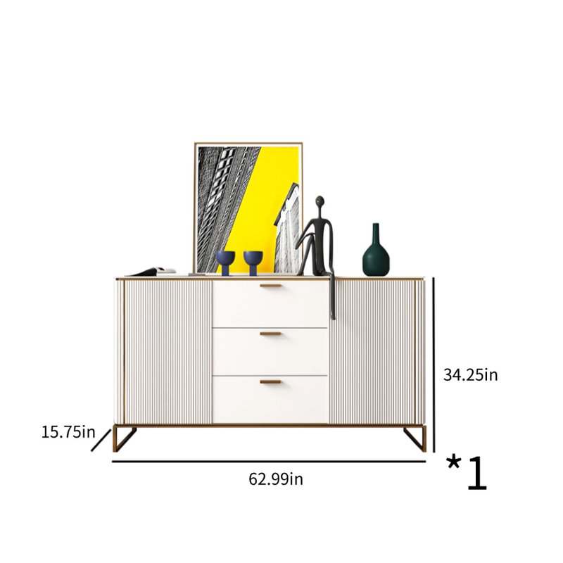 Armoire d'appoint multifonctionnelle avec rangement