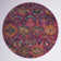 Christa Floral Fuchsia/Blue Area Rug