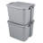 Sterilite 32 Gal Latch Tote, Stack Storage Bin, Latching Lid, Container Organizes Basement, Garage
