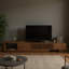 Meuble télé moderne, meuble télé rétractable jusqu'à 103 pouces, 5 espaces de rangement, pour téléviseur à écran plat
