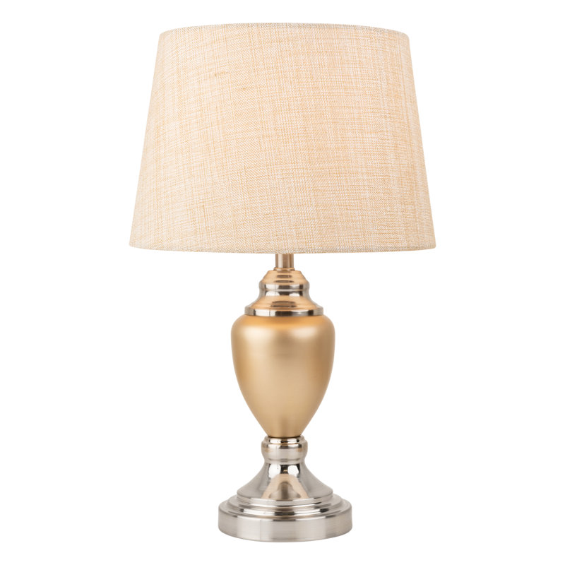 Zellner 44Cm Champagne Gold Silver Table Lamp