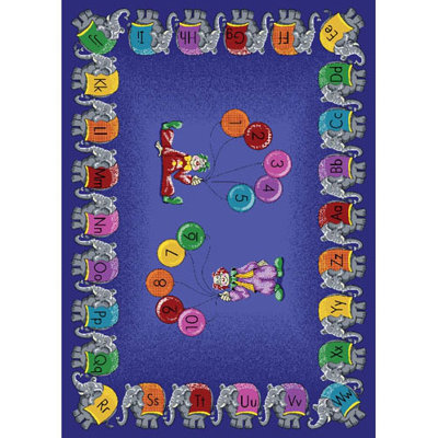 Educational Circus Elephant Parade Area Rug by Joy Carpets