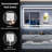 Akilan Frameless LED Vanity Mirror with Front-lit and Back-lit, Memory Function, 3 Color Temperatures & Dimmable Light, Anti-fog Tempered Glass ETL Mirror-1791807111