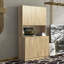 70,87 po de hauteur avec garde-robe et armoire de cuisine, avec 6 portes, 1 tablette ouverte et 1 tiroir-1630445889