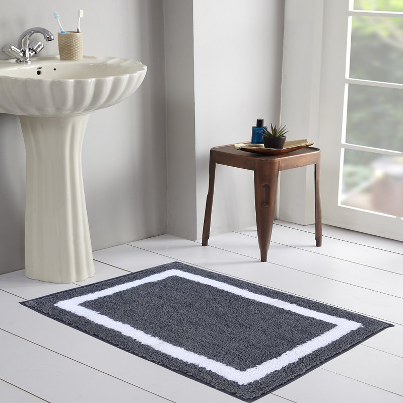 Bath Rug, Charcoal, Rectangle 43cm x 61cm