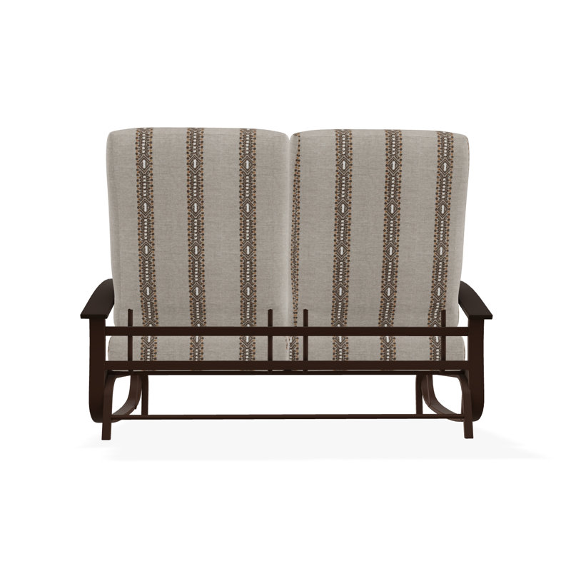 Belle Isle Cushion Deep Seating 2-Seat Glider, Kona, Guru Walnut