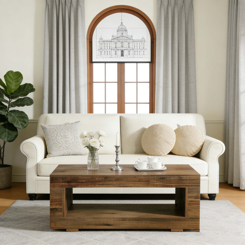 Farmhouse Coffee Table With Storage