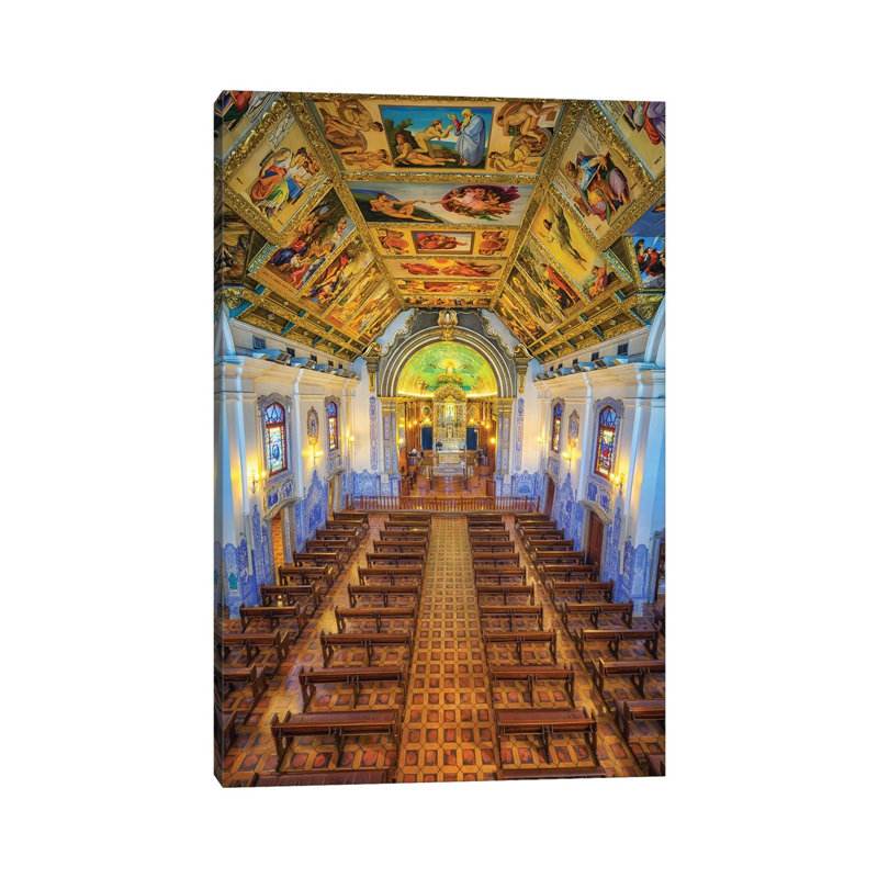 Interior Of The Church - Wrapped Canvas Print, 66.04cm H x 45.72cm W x 1.905cm D