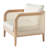 Cleothis Patio PE Rattan Lounge Chair With Acacia Wood Frame-537631352