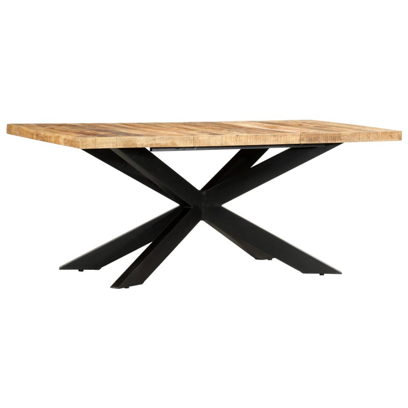 Table de salle à manger à piédestal 70,87 po Alenushka, Brun