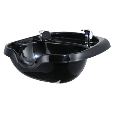 22.4 In. D X 20 In. W Wall Mounted Shampoo Bowl For Salons With Faucet