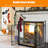 Anquantae 3 Panel Iron Fireplace Screen