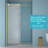 48"W X 76"H Single-Slide Shower Door - 8Mm Tempered Glass With 304 Stainless Steel Frame-123210183