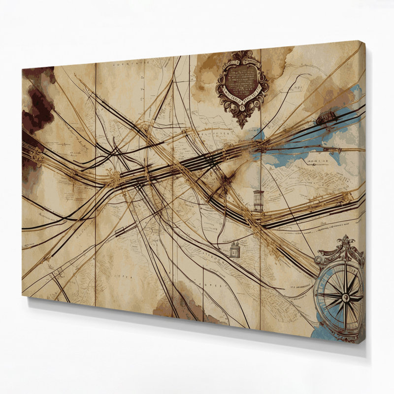 Art sur toile brun, H 11 po x l 14 po