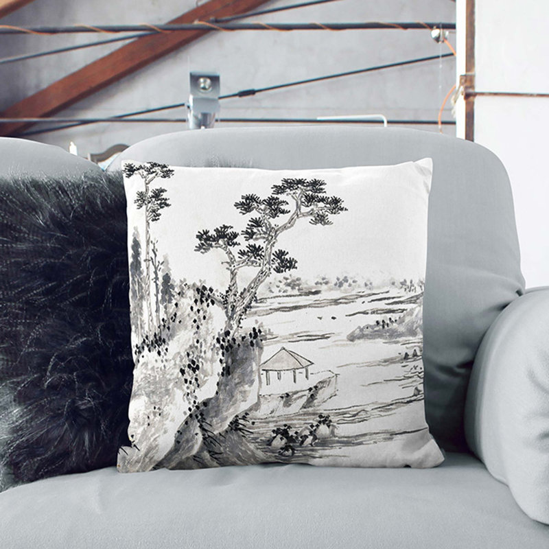 Abstract Square Cushion, 55cm H x 55cm W x 20cm D