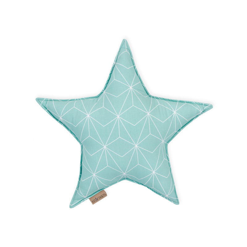 Weiße, Dünne Diamante Geometric Novelty Cushion, Mint