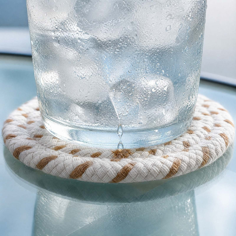 a Coaster Insulating  Yarn Woven