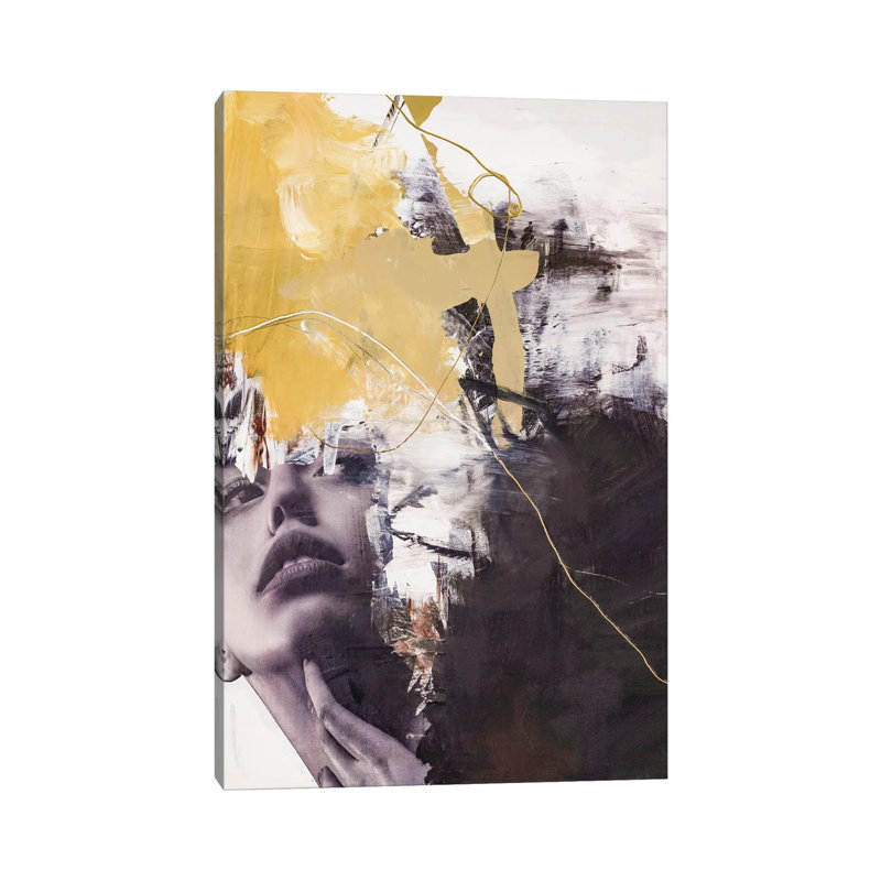 Yellow Era II by Design Fabrikken - Wrapped Canvas Painting, 20.32 cm H x 30.48 cm W