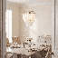 Boa 5-Light Chandelier in Warm Brass by Breegan Jane